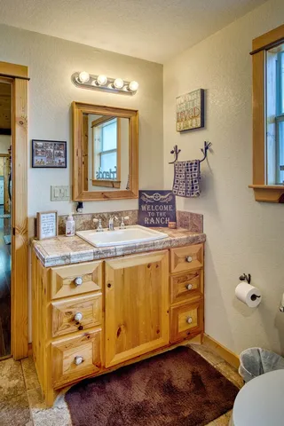 a view of an ocean and beach