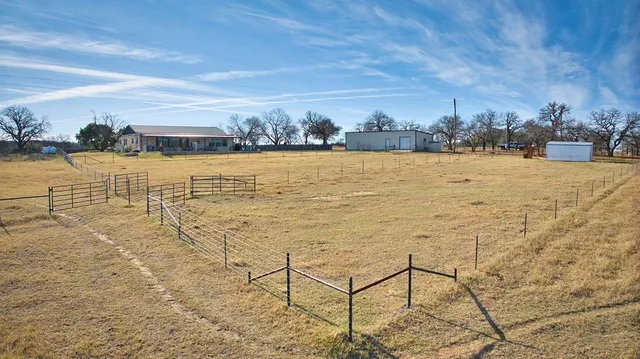 a backyard of a house