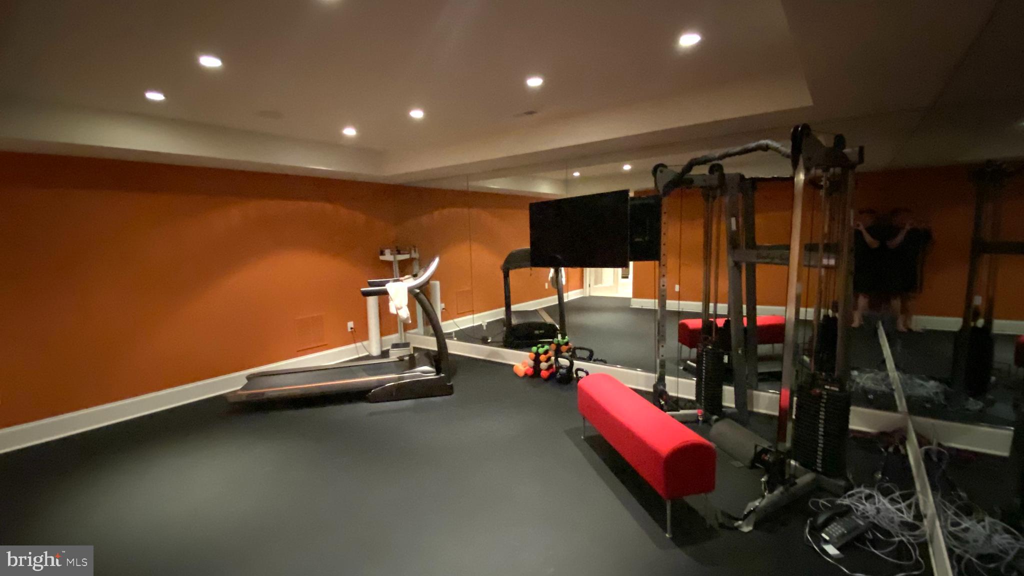 206 Valley Ridge Road Haverford, PA 19041 - Photo 39 of 48 a view of a room with gym equipment