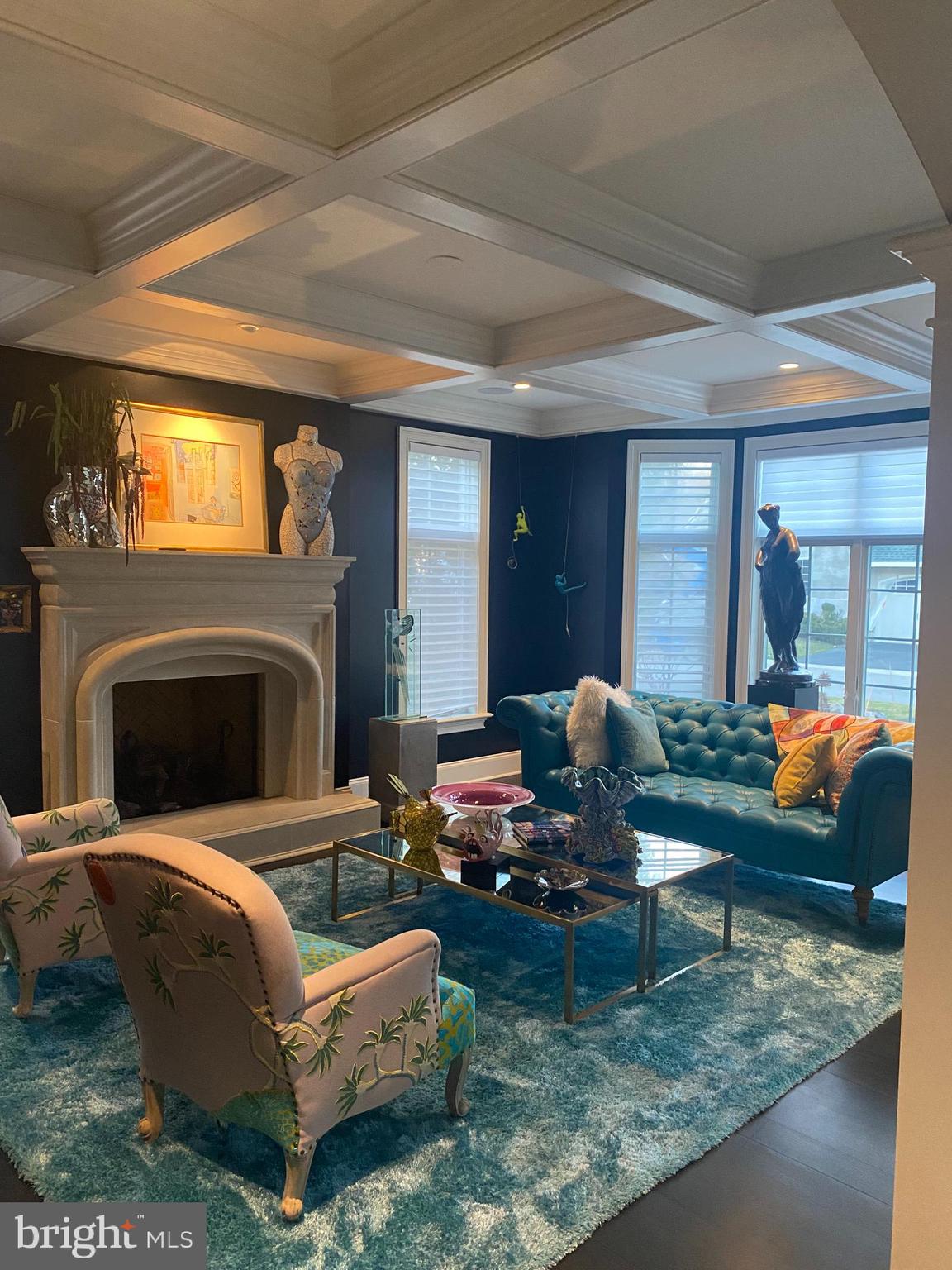 206 Valley Ridge Road Haverford, PA 19041 - Photo 7 of 48 a living room with furniture and a fireplace