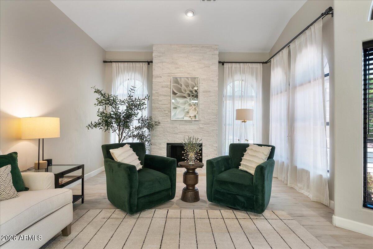 7955 East Chaparral Road, Unit 125 Scottsdale, AZ 85250 - Photo 12 of 56 Fireplace