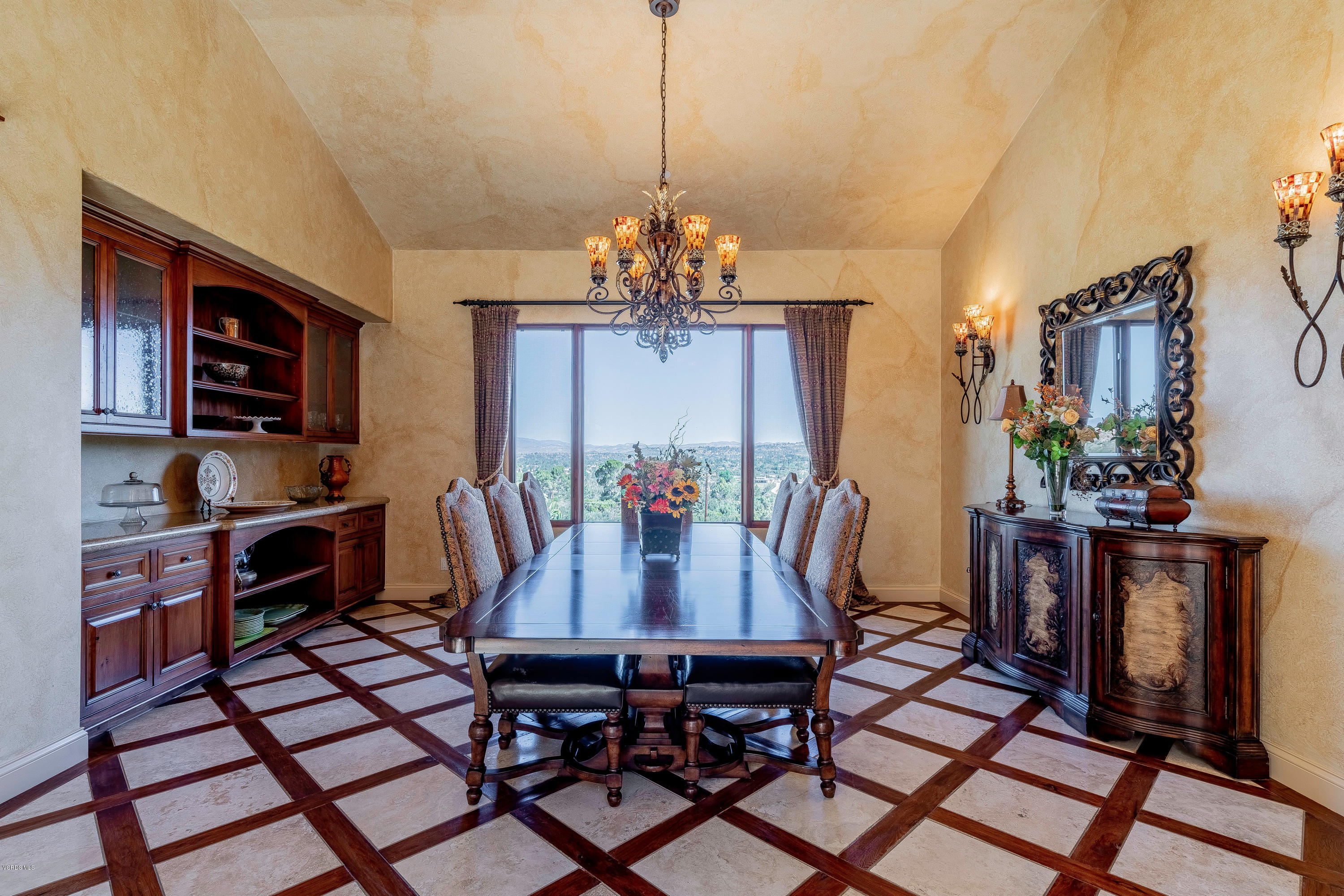 525 Rimrock Road Thousand Oaks, CA 91361 - Photo 16 of 95 a view of a dining room with furniture window and wooden floor