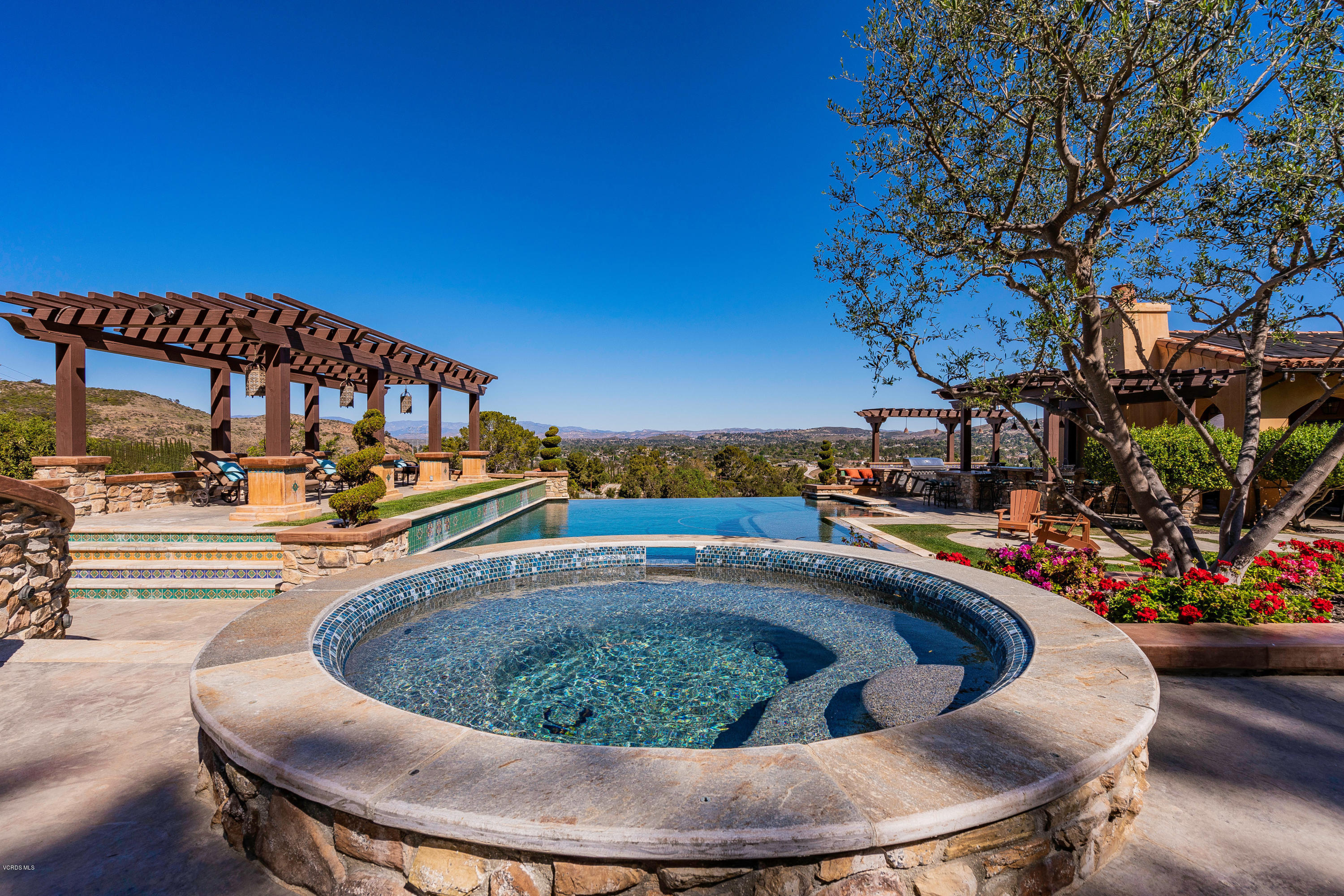 525 Rimrock Road Thousand Oaks, CA 91361 - Photo 55 of 95 a view of swimming pool having outdoor seating