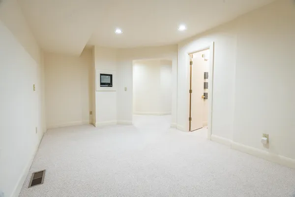 a view of an empty room