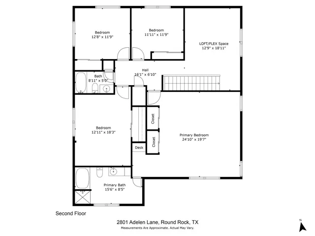 $439,900 | 2801 Adelen Lane, Round Rock, TX 78664