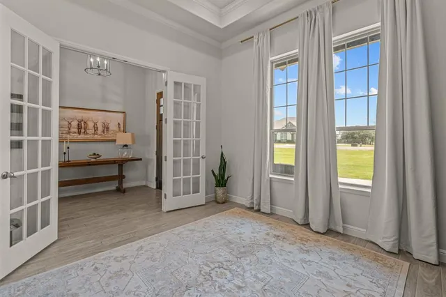 a outdoor living space with furniture and a fireplace