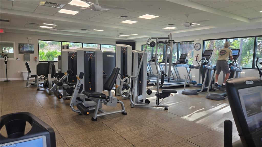 4580 Andover Way, Unit 305B Naples, FL 34112 - Photo 31 of 32 New fitness with Peloton bikes and adjoining yoga studio