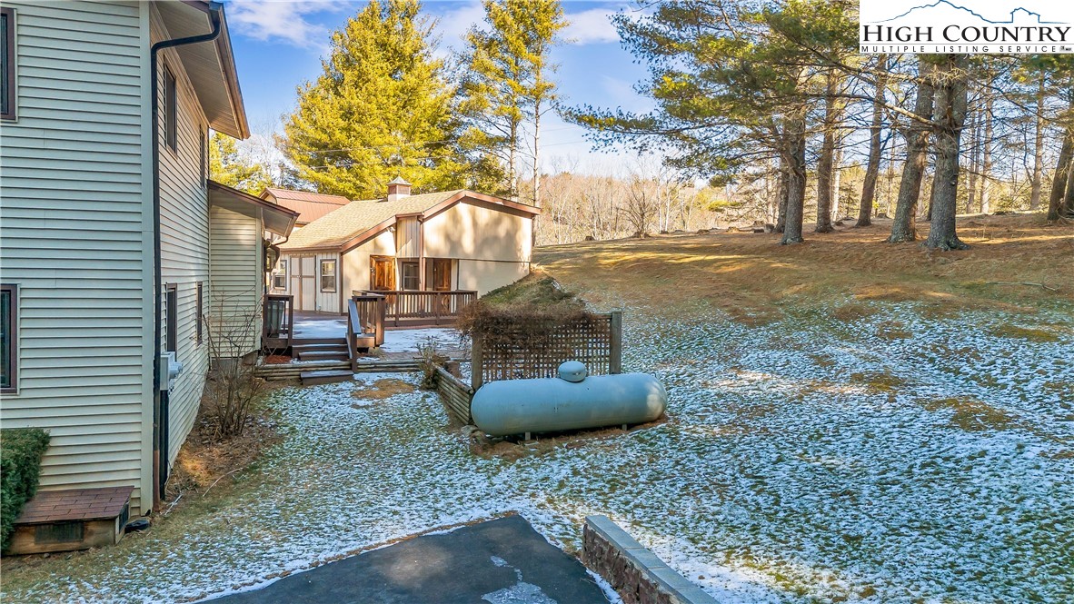 1324 Ripshin Road Troutdale, VA 24378 - Photo 9 of 47 a view of a yard with plants and a fountain