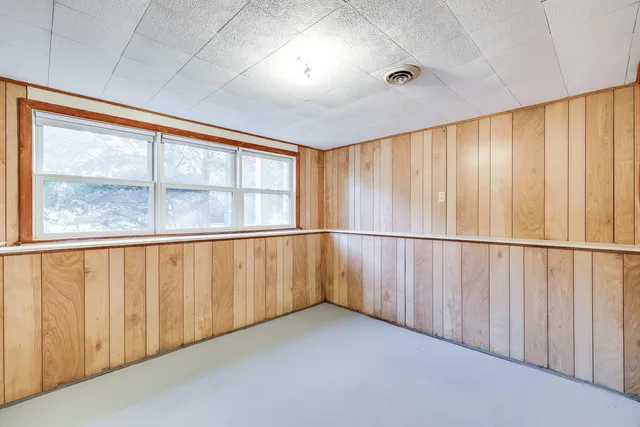 a view of a wooden door