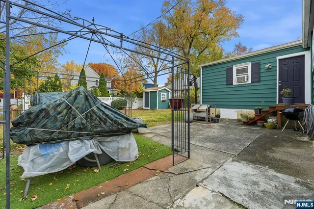 a view of a house with a patio