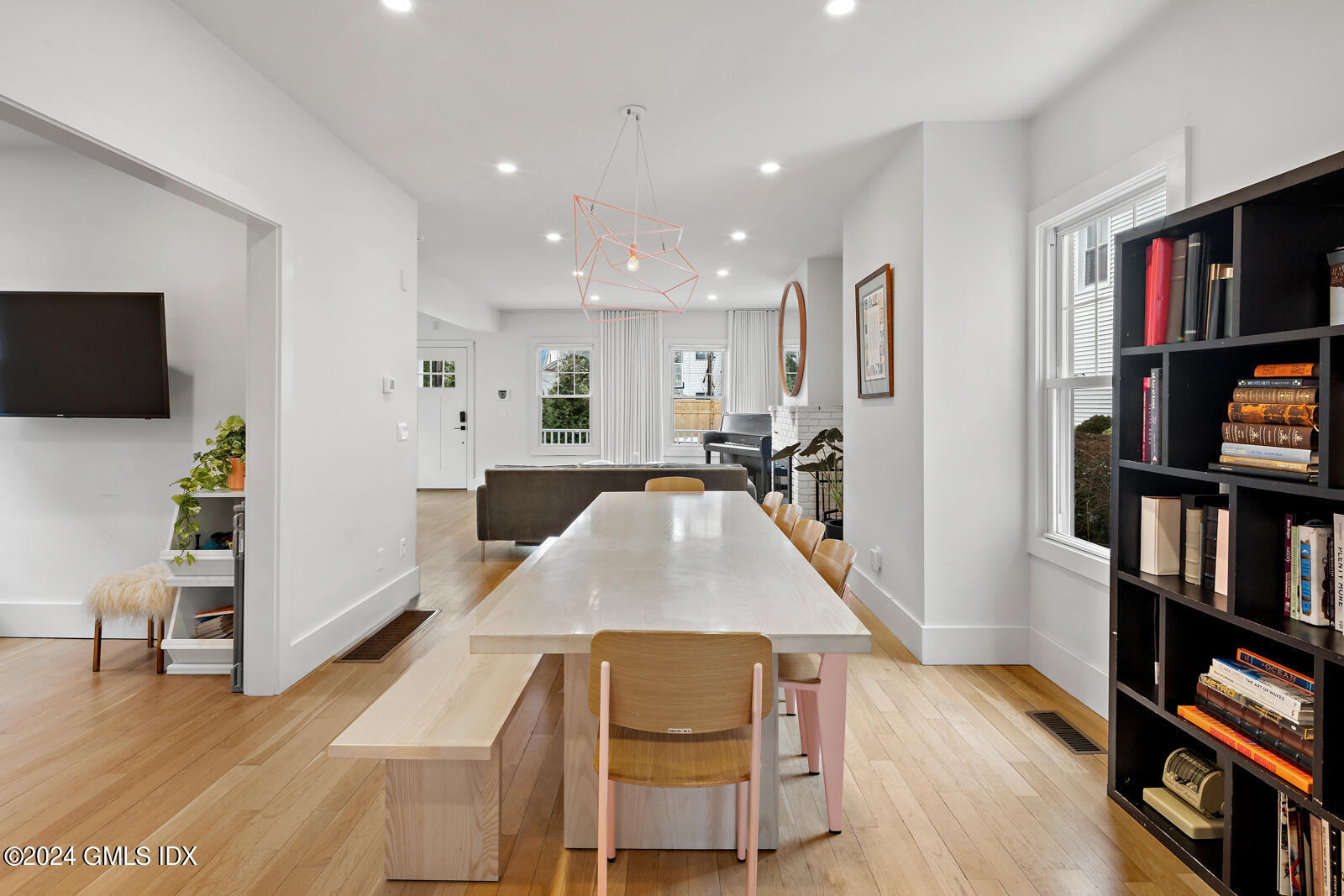 15 Elm Place Greenwich, CT 06830 - Photo 13 of 40 a living room with furniture and a flat screen tv