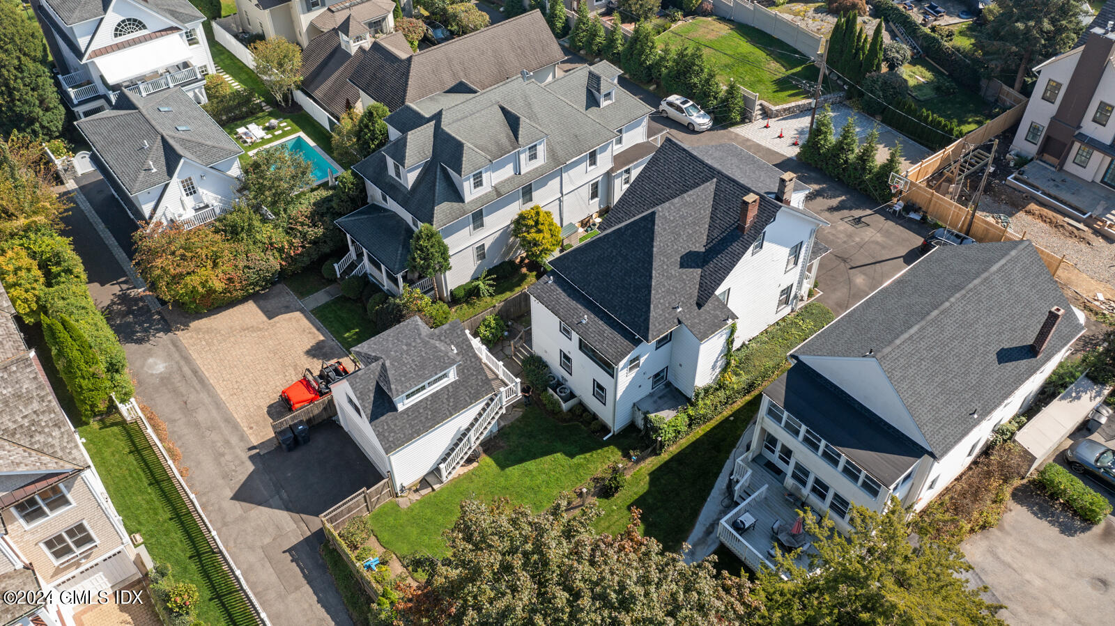 15 Elm Place Greenwich, CT 06830 - Photo 36 of 40 an aerial view of a house with a yard