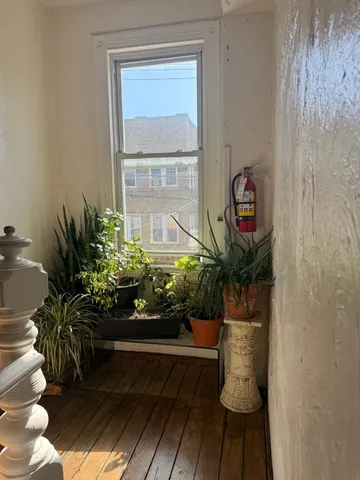 a room with furniture and a table