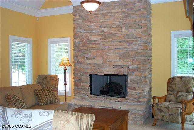 567 Coral Ridge Road Pine Knoll Shores, NC 28512 - Photo 8 of 29 TENNESSEE FLAGSTONE FIREPLACE