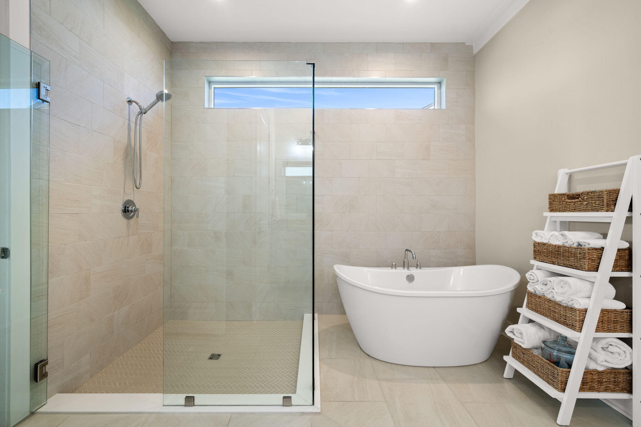 40 Tamoka Ct Inlet Beach Inlet Beach, FL 32461 - Photo 24 of 93 a bathroom with a white bath tub and shower