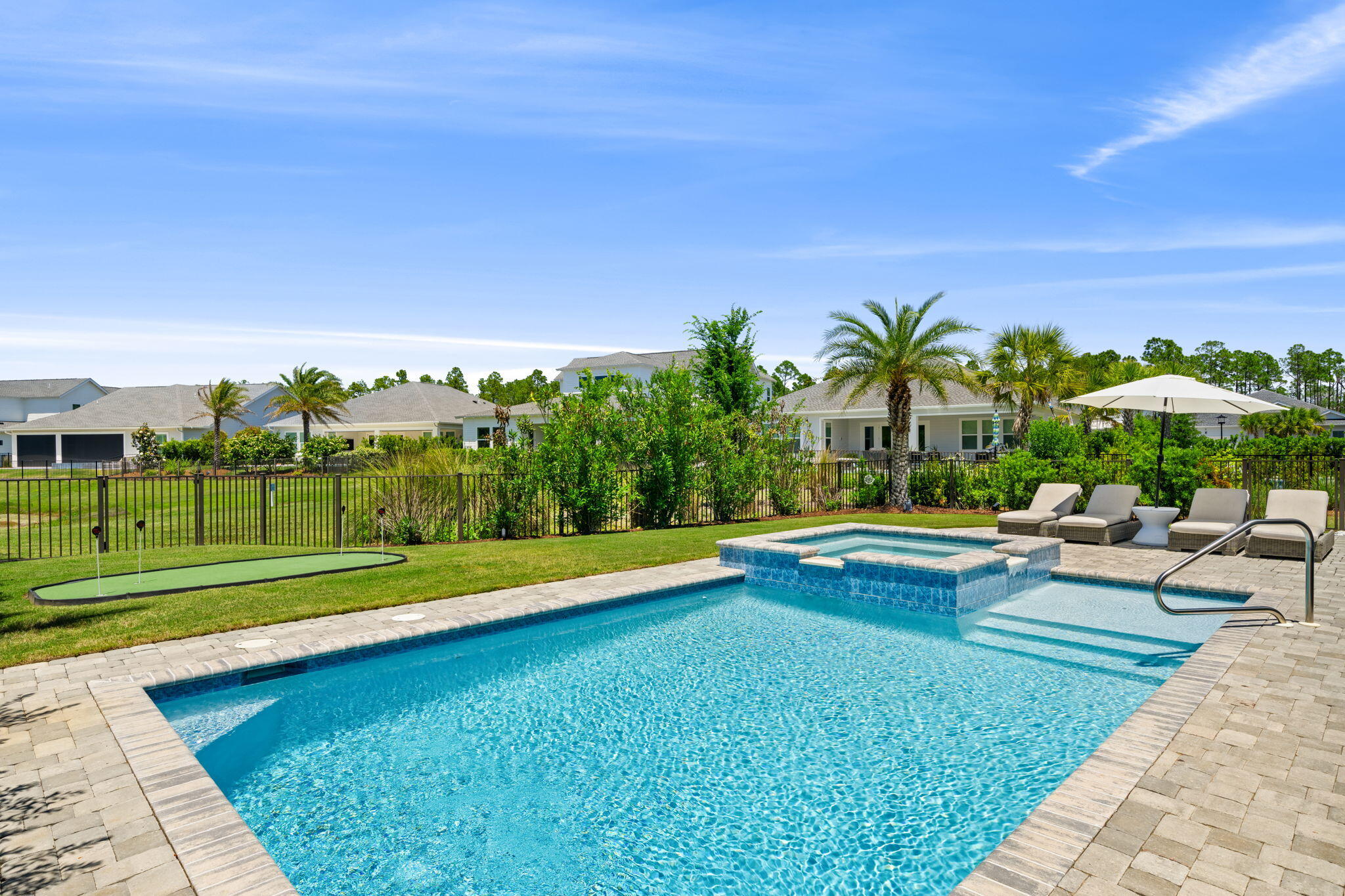 40 Tamoka Ct Inlet Beach Inlet Beach, FL 32461 - Photo 42 of 93 a view of swimming pool with lawn chairs and a table