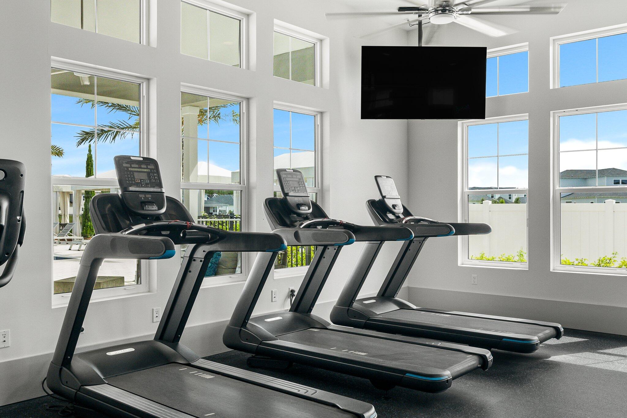 40 Tamoka Ct Inlet Beach Inlet Beach, FL 32461 - Photo 68 of 93 a room with gym equipment