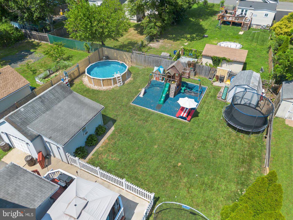 1727 6th Street Ewing, NJ 08638 - Photo 13 of 40 an aerial view of a house with swimming pool garden and patio