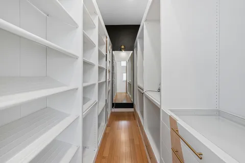 a view of hallway with stairs
