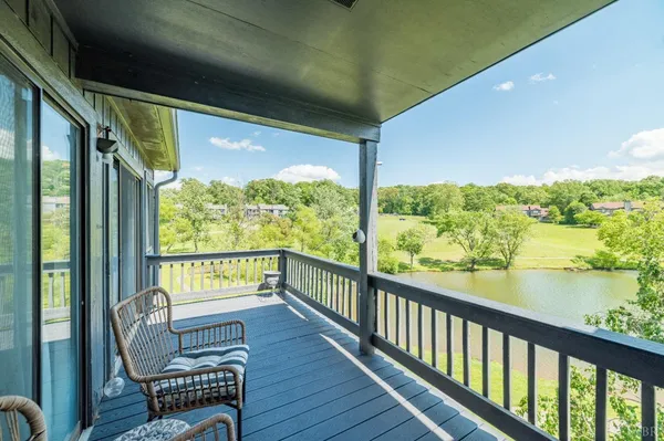 a view of an roof deck