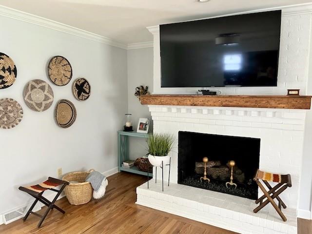 1001 Lansdowne Road Charlotte, NC 28270 - Photo 4 of 17 a living room with furniture and a fireplace