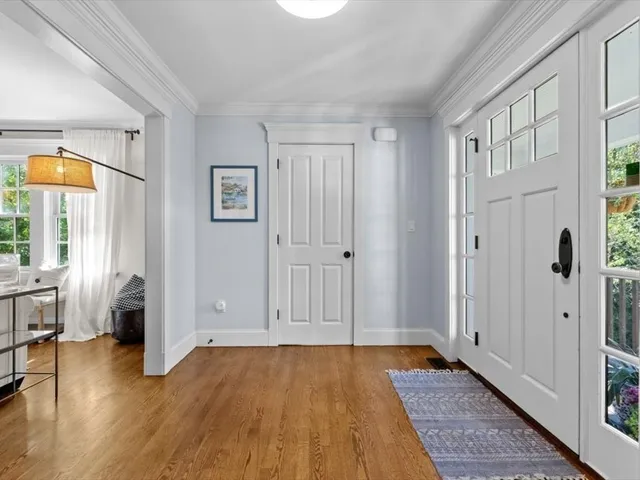 a view of livingroom with hardwood floor and windows