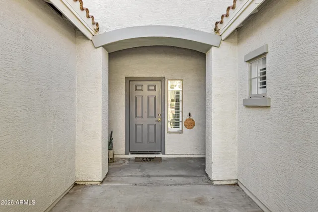 a view of an entryway door