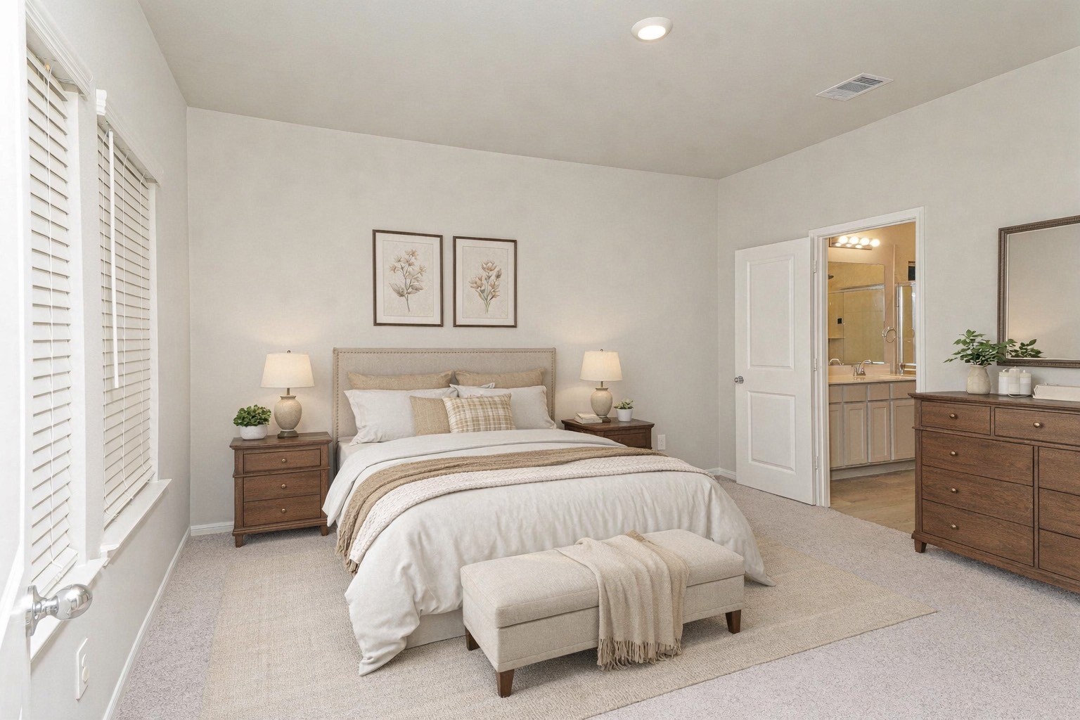 9254 Sea Gdn Street Houston, TX 77034 - Photo 18 of 33 a bedroom with a bed and a couch