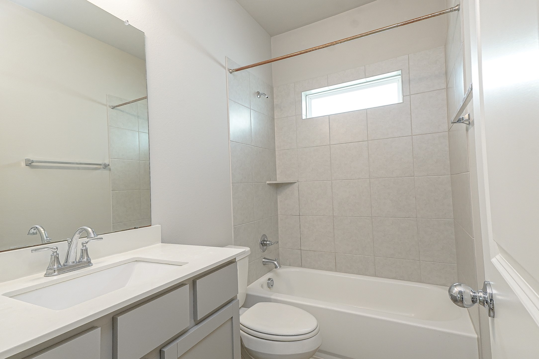 9254 Sea Gdn Street Houston, TX 77034 - Photo 23 of 33 a bathroom with a granite countertop sink toilet and shower