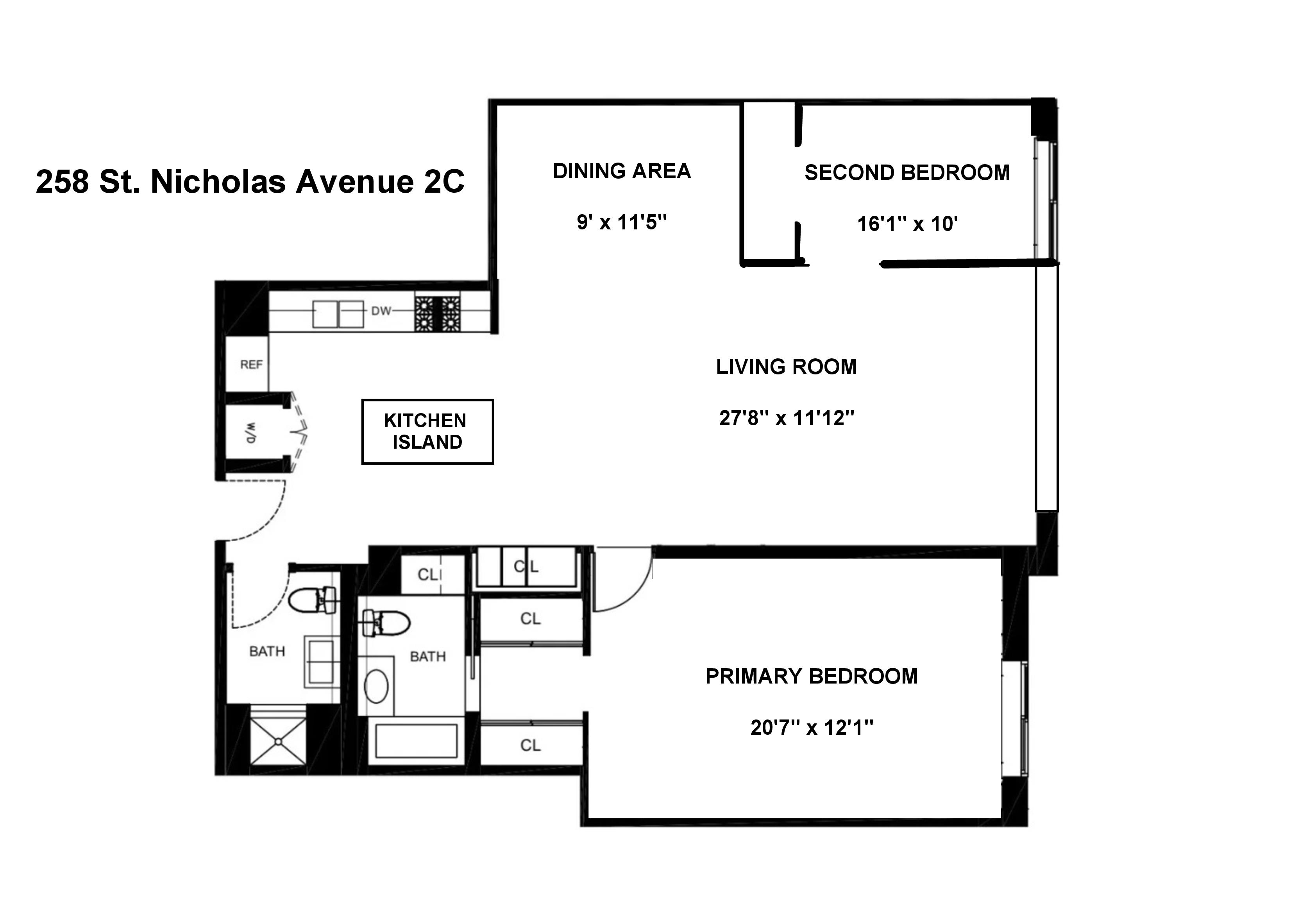258 St Nicholas Avenue, Unit 2C Manhattan, NY 10027 - Photo 4 of 4