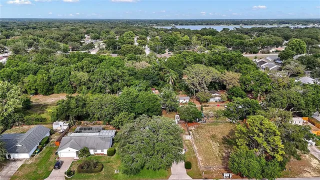 an aerial view of a city with lots of residential buildings