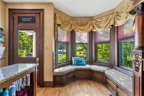 a very nice looking room with many windows