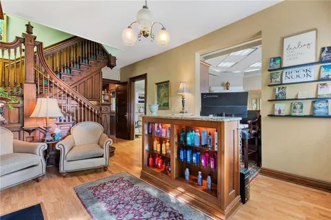 a view of a house with a street