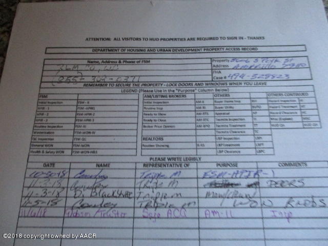 3606 South Polk Street Amarillo, TX 79110 - Photo 15 of 15 sign in sheet