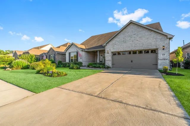 a view of house and garden