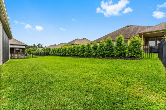 a view of a back yard of the house