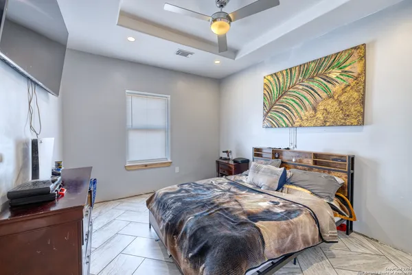 a view of a hallway with entryway