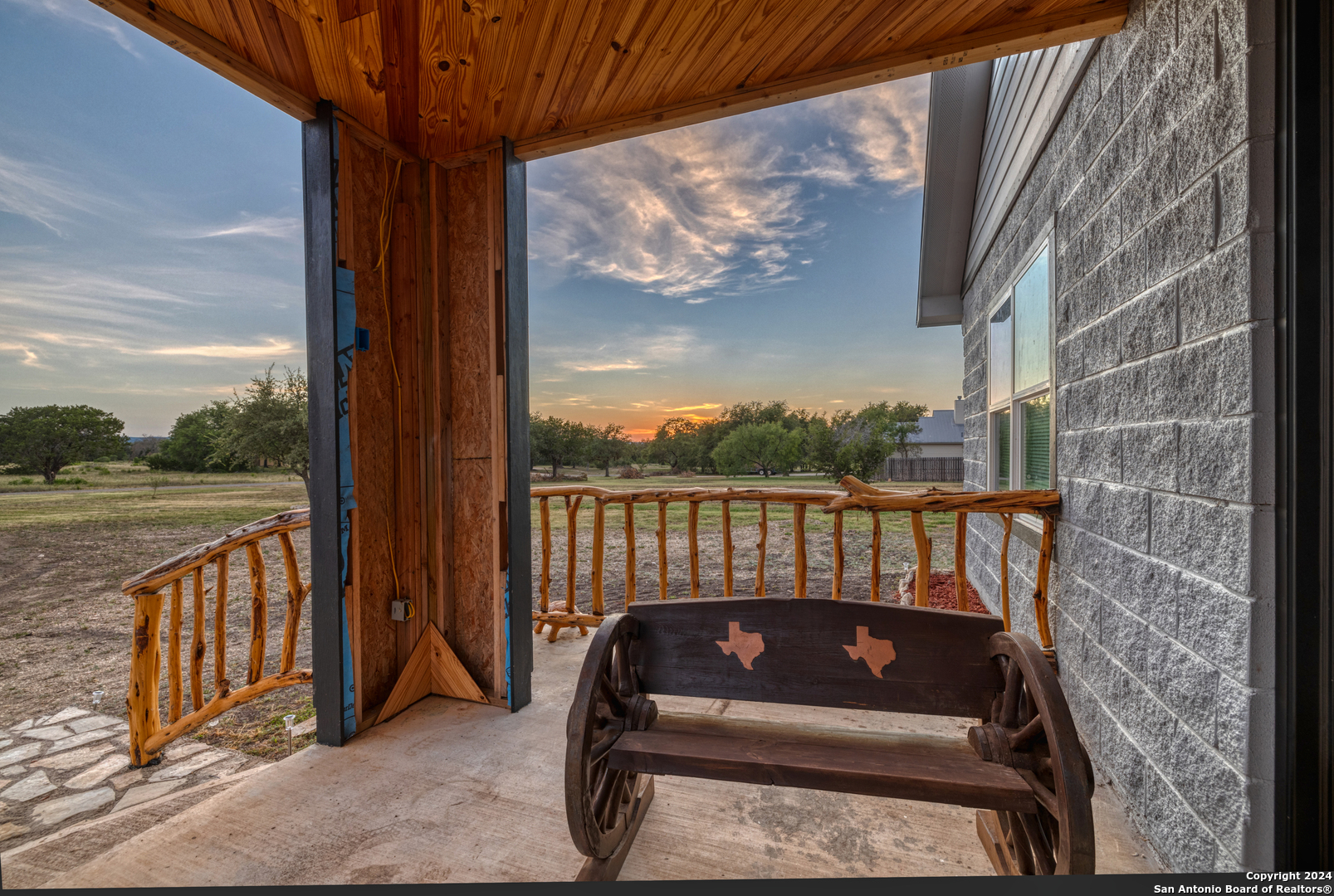 136 Cardinal Drive Camp Wood, TX 78833 - Photo 5 of 62 a view of a two chairs in the balcony