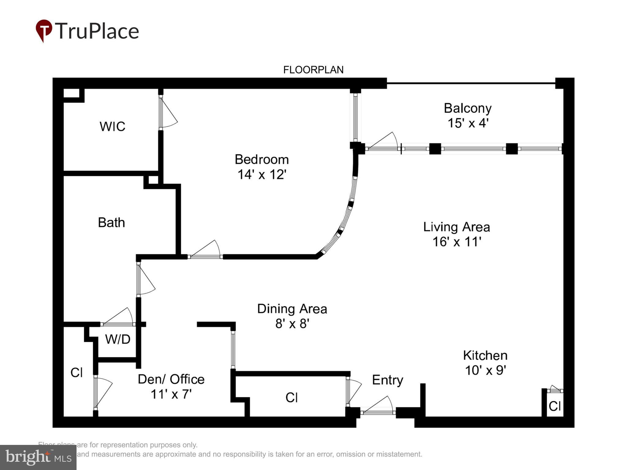1390 Kenyon Street Northwest, Unit 416 Washington, DC 20010 - Photo 58 of 58 Unit Floor Plan