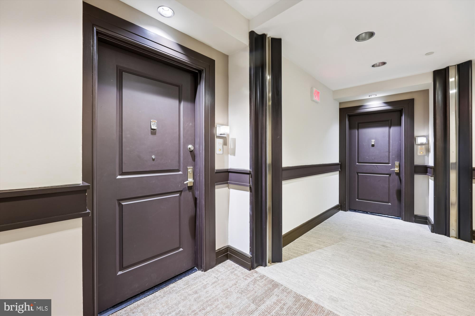 1390 Kenyon Street Northwest, Unit 416 Washington, DC 20010 - Photo 23 of 58 a view of kitchen with refrigerator and wooden floor