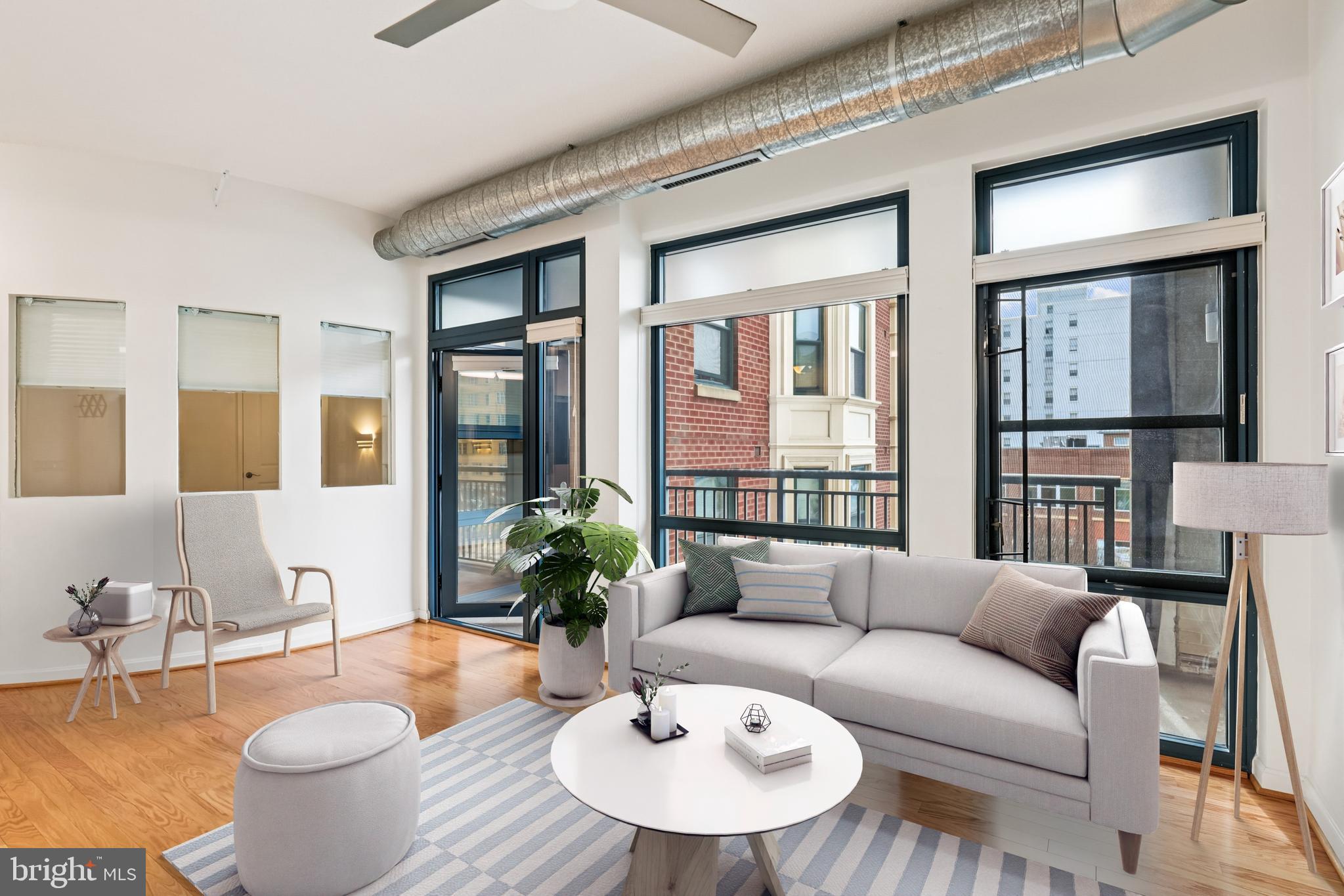 1390 Kenyon Street Northwest, Unit 416 Washington, DC 20010 - Photo 4 of 58 a living room with furniture and a potted plant