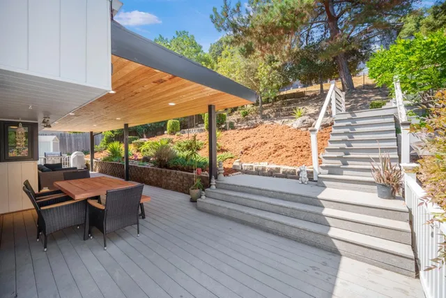 a outdoor space with chairs