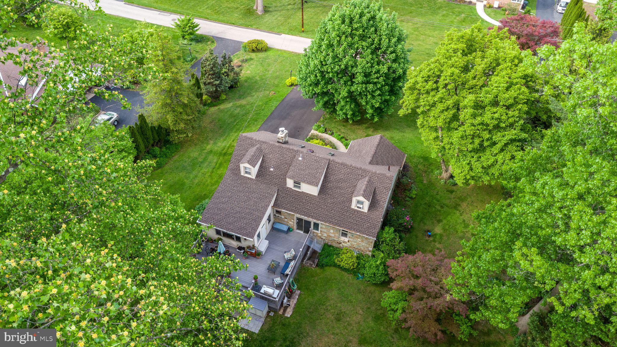 534 Pinney Road Huntingdon Valley, PA 19006 - Photo 3 of 26 an aerial view of a house with a yard