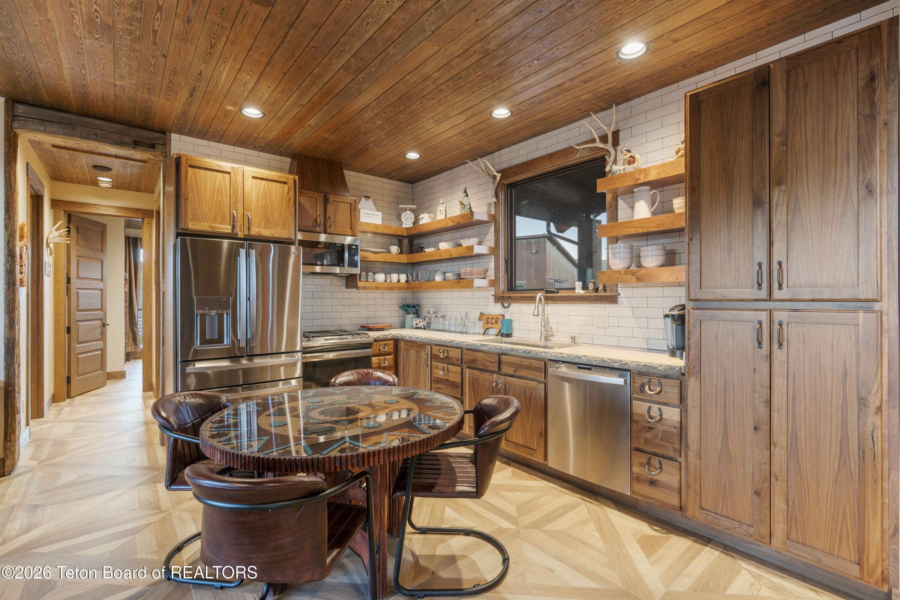 627 Ryegrass Road Daniel, WY 83115 - Photo 47 of 70 Guest House Kitchen