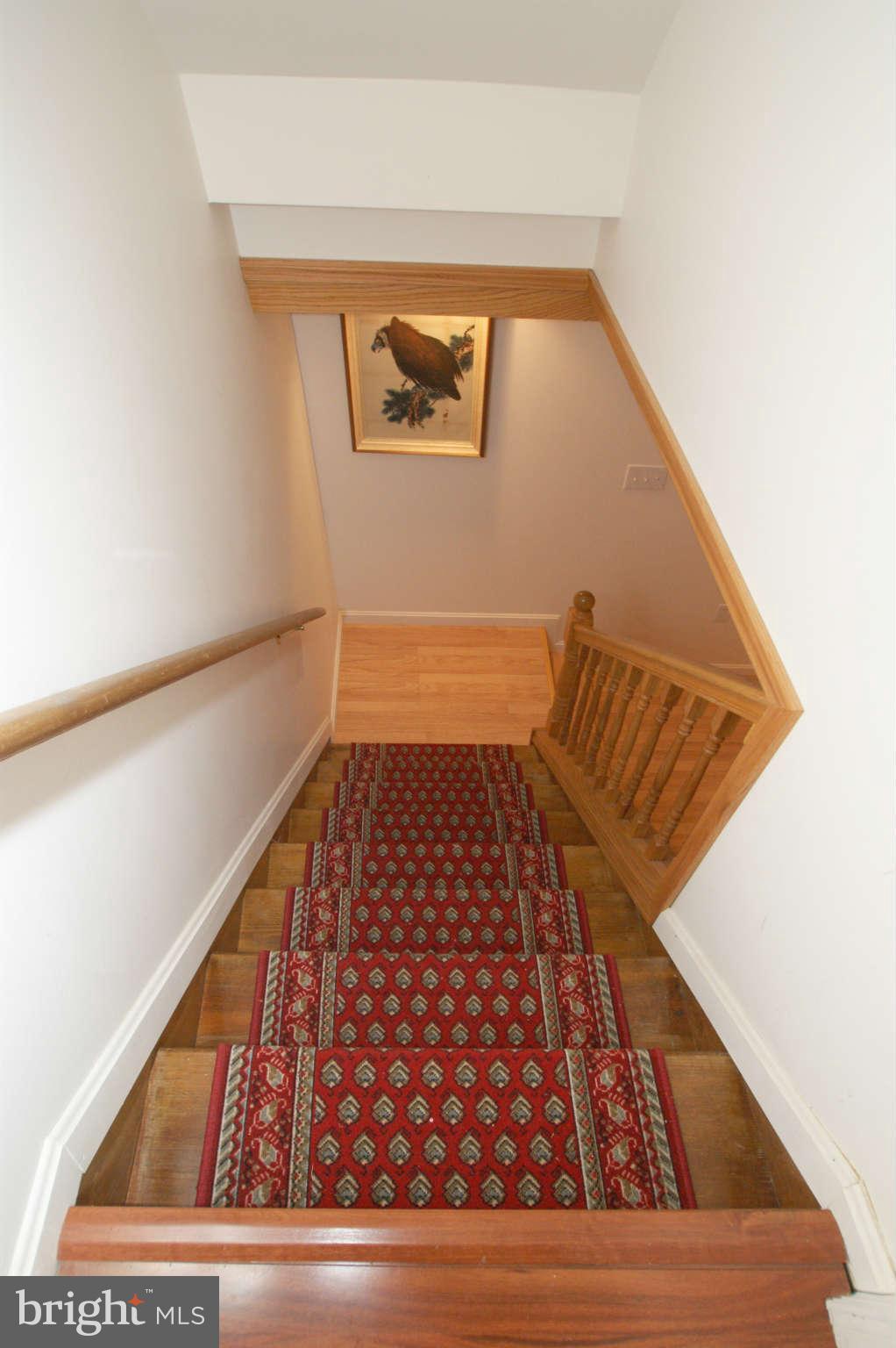 7415 Jenna Road Springfield, VA 22153 - Photo 23 of 30 Hardwood Basement Staircase