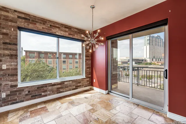 a view of a room with window