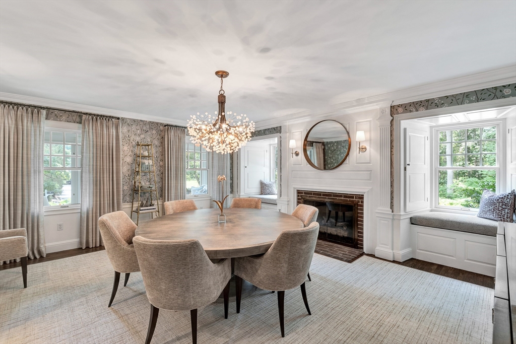 10 River Road Cohasset, MA 02025 - Photo 13 of 35 a view of a dining room with furniture window and outside view