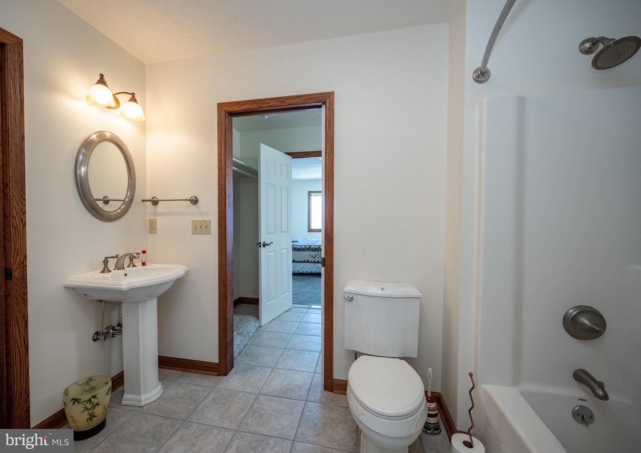 815 Chadderton School Road Oakland, MD 21550 - Photo 54 of 110 a bathroom with a sink a toilet and shower