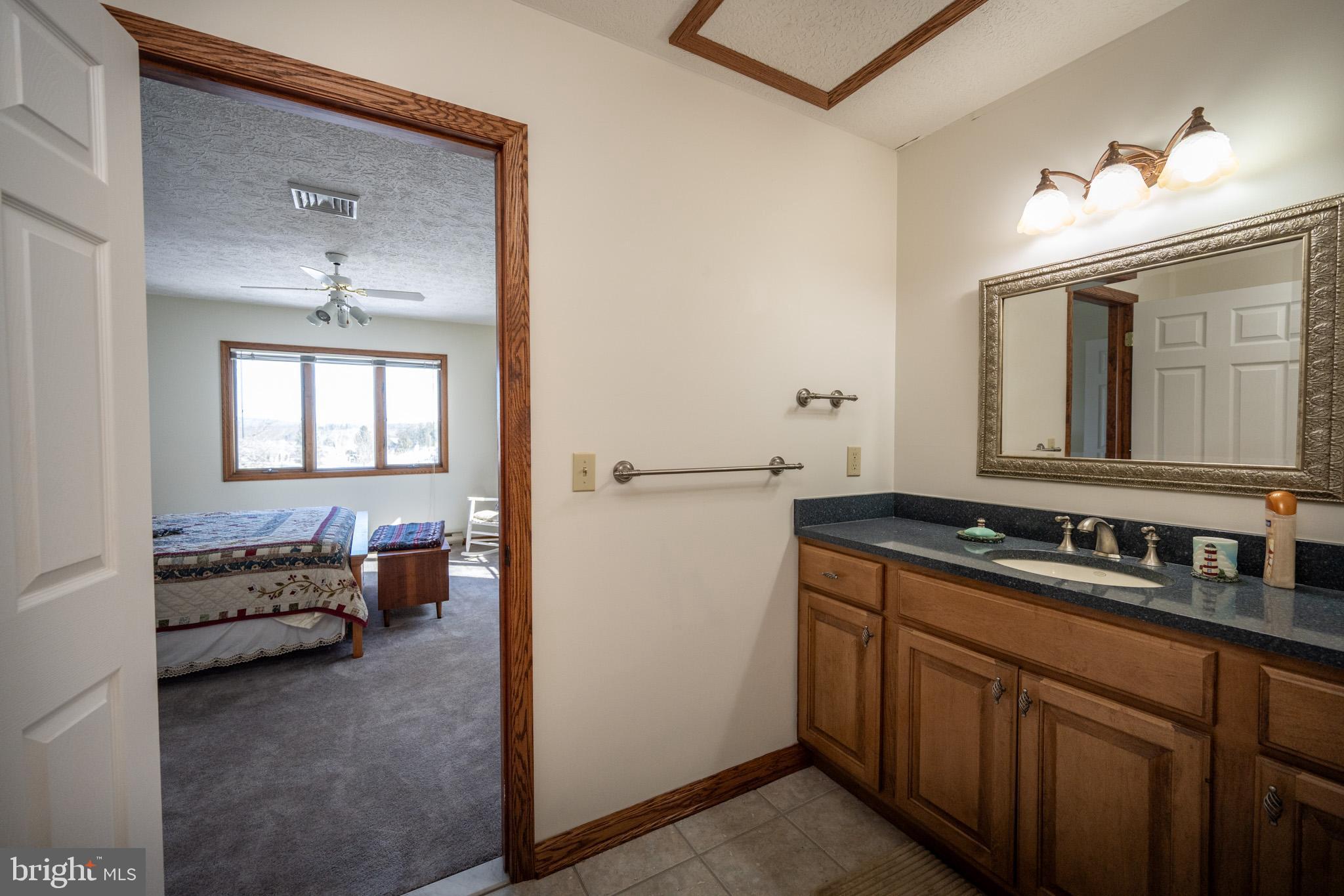 815 Chadderton School Road Oakland, MD 21550 - Photo 58 of 110 a en suite bathroom with a sink double vanity and a mirror