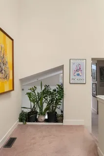 a view of a painting on the wall